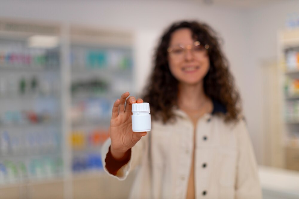 Pharmacist at work