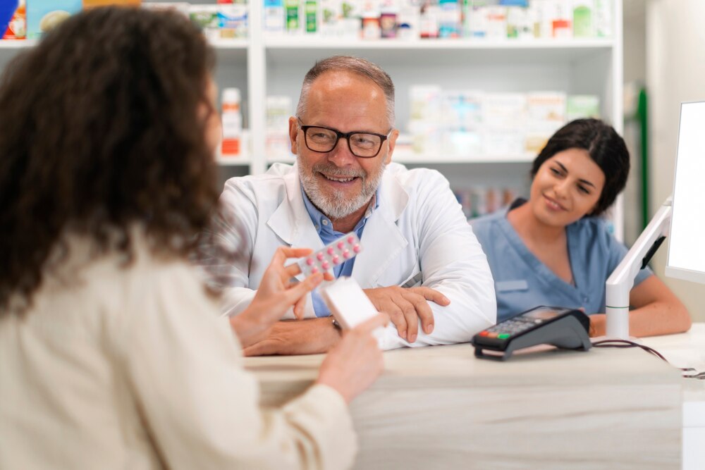 Pharmacist at work